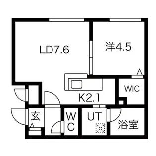 ブランシャール栄町FOREST【1階】の間取り