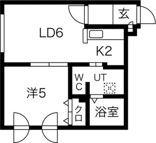クレエボヌール【4階】の間取り