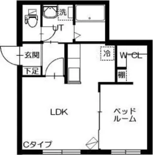 リベルタ北11条【3階】の間取り