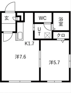 PRIME COURT麻生駅前【4階】の間取り