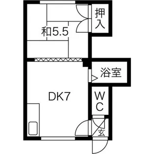 ハイツビアンカ【2階】の間取り