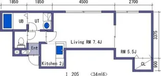ツインパティオⅠ【2階】の間取り