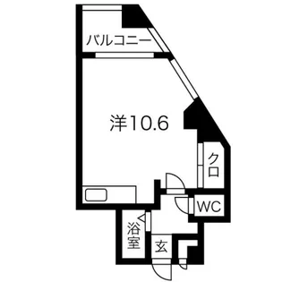 メトロサイドパレス北大前【2階】の間取り