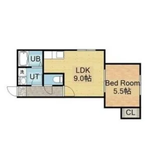 ライフステージ篠路【201号室】の間取り
