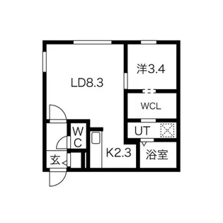 LiveaseN16(リヴィースエヌ16)【2階】の間取り