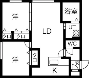 ラピスブラオN27【5階】の間取り