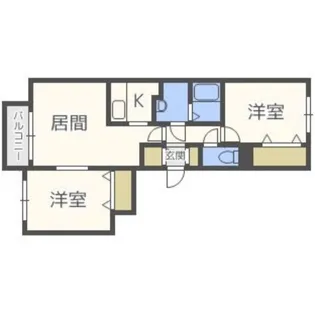 ライフオブピース【4階】の間取り