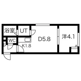 インヴェスト北8条【3階】の間取り