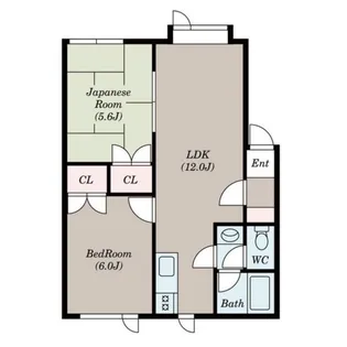 ノースエイトKY【202号室】の間取り