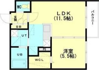ルヌアージュ新道東【5階】の間取り