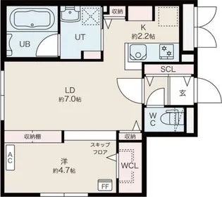 カノア【1階】の間取り