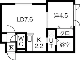 Claire・elmの杜【3階】の間取り