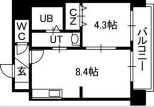 PRIME URBAN北11条【7階】の間取り