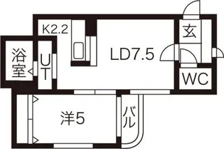 エルミタージュ【207号室】の間取り