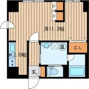 1Kの間取り画像