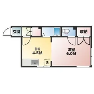 ラフォーレ19 1号館【203号室】の間取り