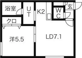 ラ・ガーレ麻生【3階】の間取り