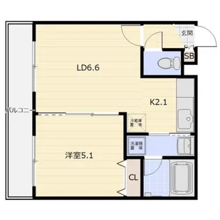 DUAL.M&Y北39条【3階】の間取り