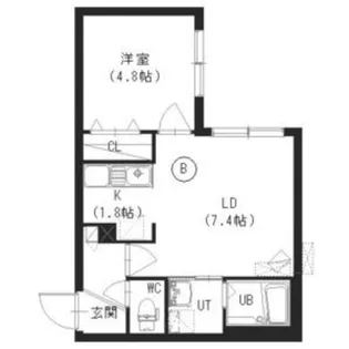 ケイメゾン2環状通東【2階】の間取り