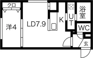 GRANDE 札幌 北大前【4階】の間取り