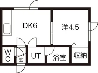 ハニーハウス【205号室】の間取り