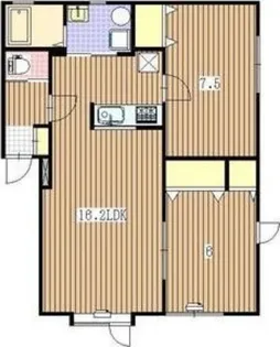 フロンティア33【2階】の間取り