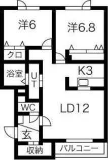 タソノア【302号室】の間取り