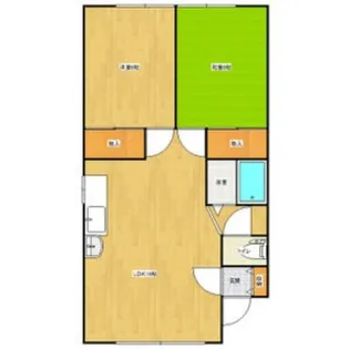 ピアブルー【202号室】の間取り