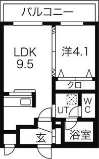 MAHALO OHASHI HOKUDAI 【403号室】の間取り