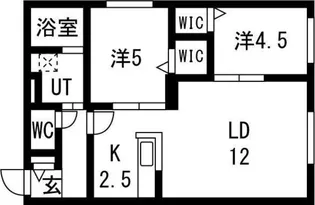 asunto(アスント)【3階】の間取り