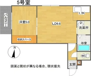 KING HOUSE KANJYODORI HIGASHI【3階】の間取り