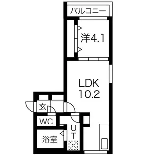 サンスクリットレジデンス北大前【7階】の間取り