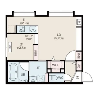 カノア【3階】の間取り