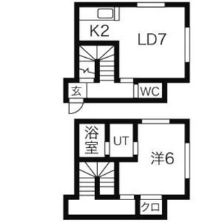ル・シェル【2階】の間取り