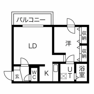 カトラン麻生【4階】の間取り