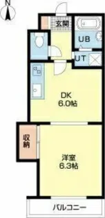 フィオーレセレスト【1階】の間取り