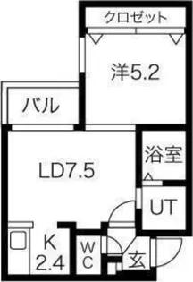 Parente N18 (パレンテN18)【402号室号室】の間取り