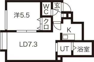 ガーデンズリビオ【3階】の間取り