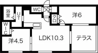 ネコオール麻生 【1階】の間取り