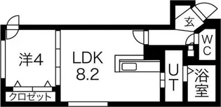フォレスタ麻生【5階】の間取り