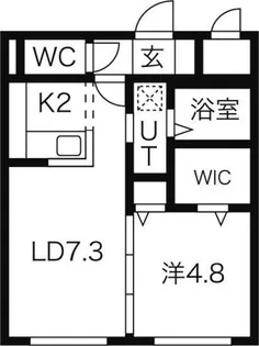 GLASS N21【2階】の間取り