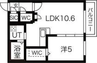 コローレN32ウエスト【3階】の間取り