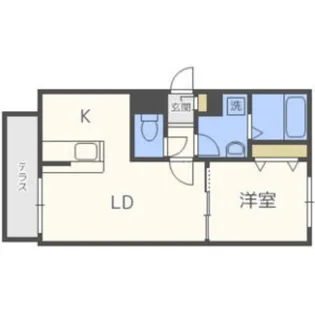 ブラントワール新道東【4階】の間取り
