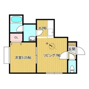 イースト・サンシャイン25【105号室】の間取り