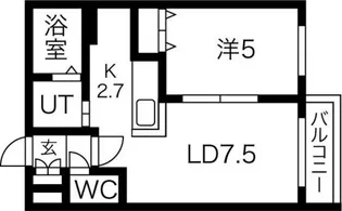 プレミアシティ元町【2階】の間取り