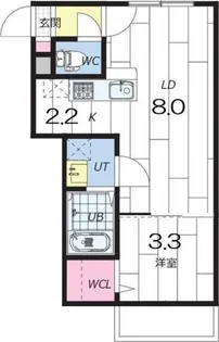 GIULIA(ジュリア)196 【2階】の間取り