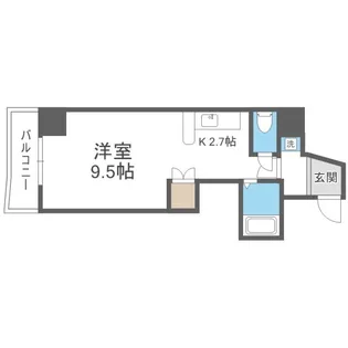 αNEXT北15条 【7階】の間取り