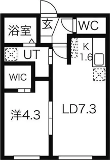 T147(旧サムティ147)【5階】の間取り