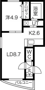 ハイパールN36【2階】の間取り
