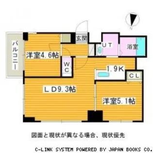 ミ・ピアーチェ環状通【2階】の間取り